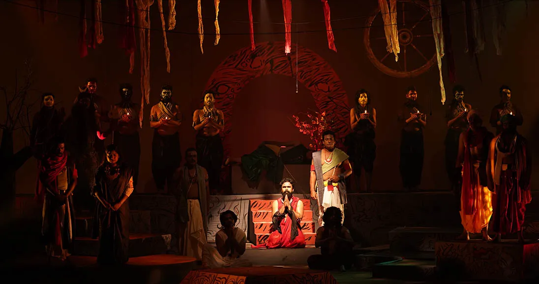 Epic Echoes of Kurukshetra Resonate as Andha Yug Captivates Odia Theatre Enthusiasts
