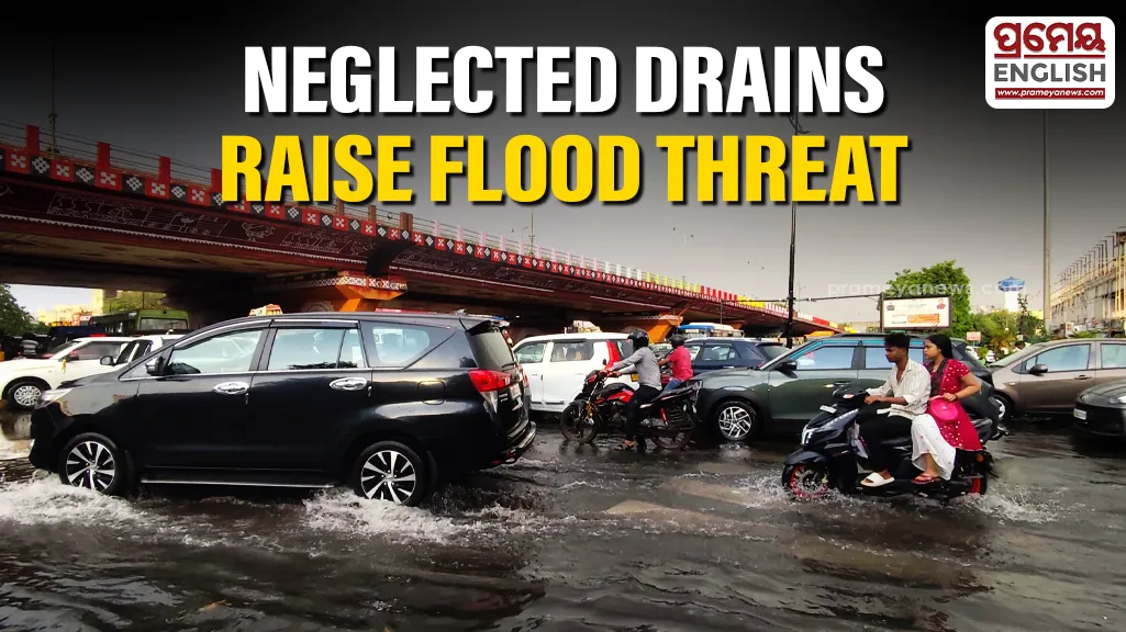 Bhubaneswar at risk of flooding as BMC drains remain neglected ahead of Monsoon


