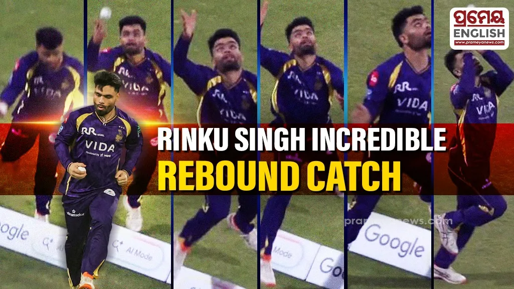 Rinku Singh Incredible Rebound Catch That Secured KKR Epic IPL 2026 Win