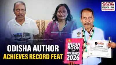 Retired banker Bishnu Mohan Panda recognized by India Book of Records for writing 28 books