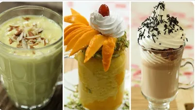 Refreshing milkshakes for children; perfect treats for hot Summer

