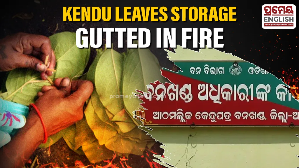 Fire breaks out at Kendu leaves storage in Madhapur

