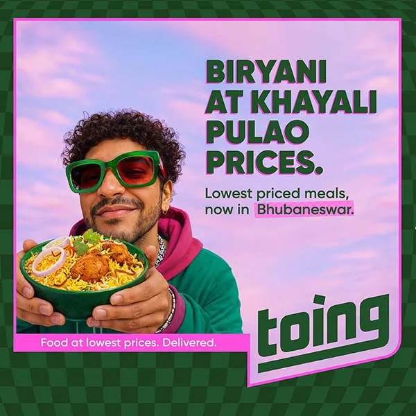 New food delivery player Toing promises restaurant menu prices in Bhubaneswar