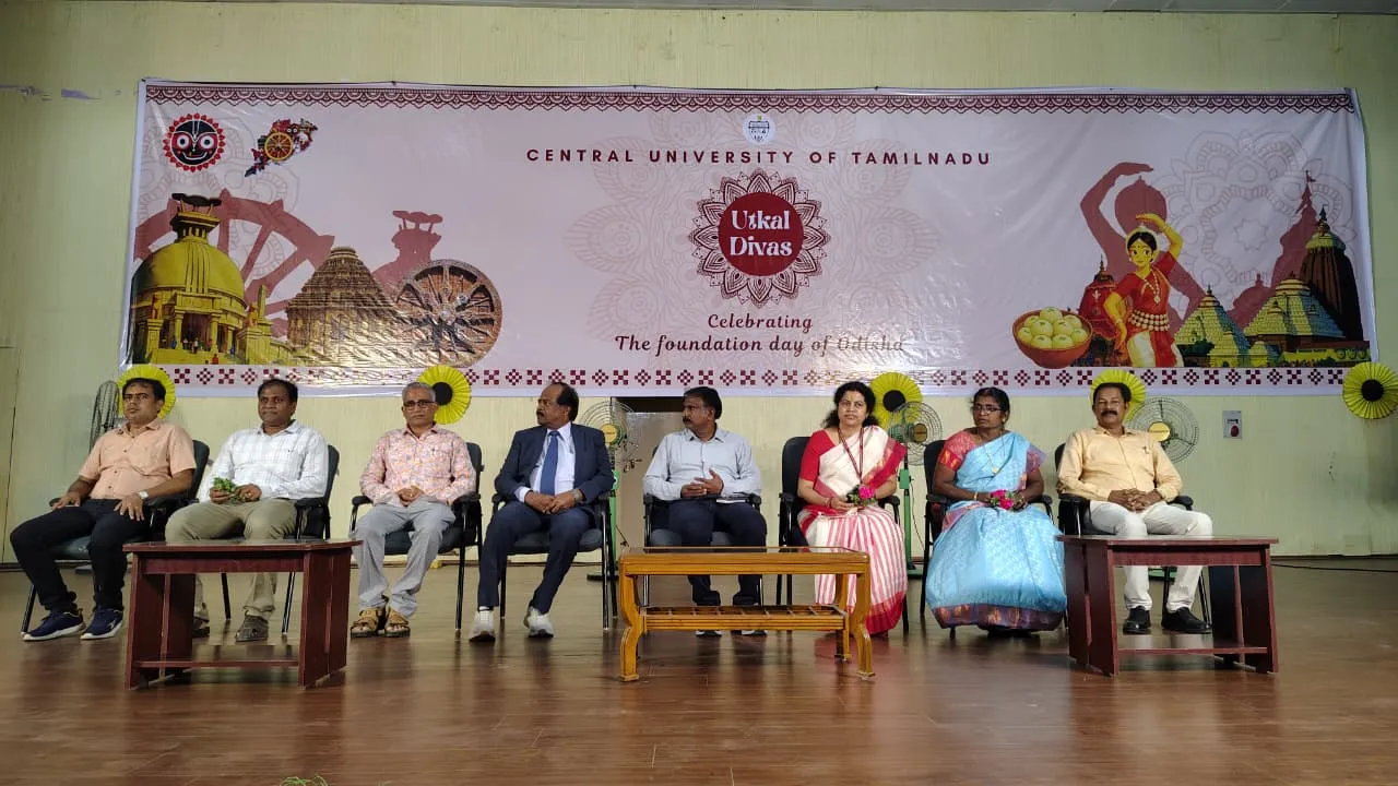 Utkal Dibasa celebrated with enthusiasm at Central University of Tamil Nadu

