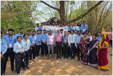 SOA NSS volunteers conduct week-long camps in villages to inculcate cleanliness lessons