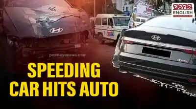 Speeding car hits auto in Bhubaneswar, driver critically injured