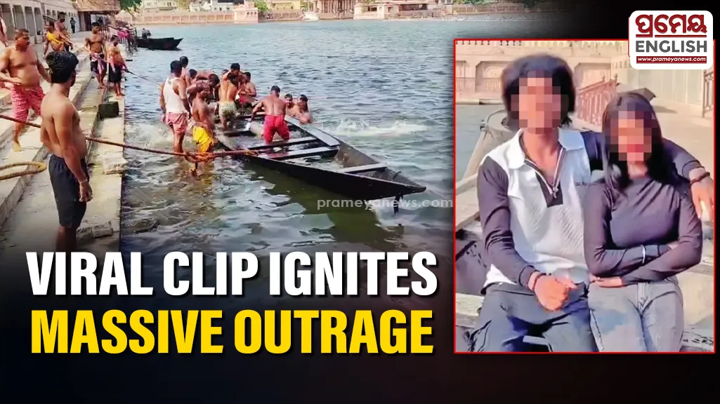 Viral video of couple on Nanda-Bhadra chariot sparks outrage

