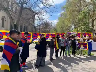 Tibetan activists launch 90-hour hunger strike outside UN against China's oppression