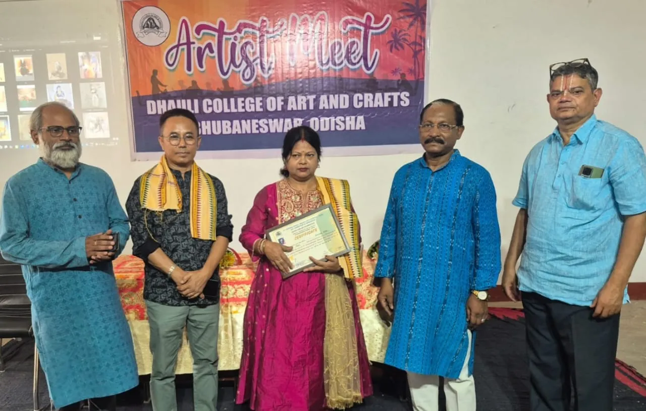 Human Struggle and Cultural Resilience Shine Through Leishangthem Ishwor’s Canvas At Dhauli
