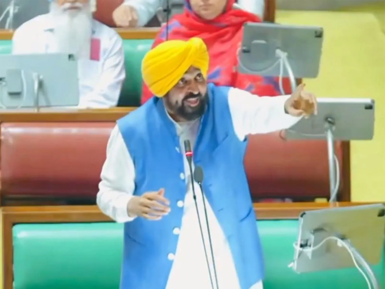 High drama in Punjab assembly; Congress, Akali Dal allege CM Mann was drunk during house proceedings

