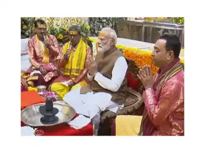 PM Modi offers prayers at Somnath Temple, attends Amrut Mahotsav in Gujarat