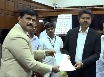 TVK MLA Prabhakar files nomination for Tamil Nadu Assembly Speaker in presence of CM Vijay