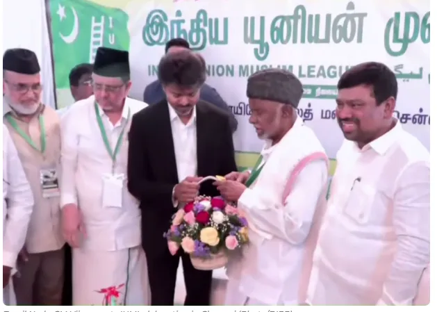 Tamil Nadu CM Vijay Meets IUML and Other Leaders in Chennai 