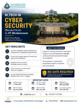 IIT Bhubaneswar launches industry-linked M.Tech programme in cyber security
