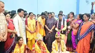 Deputy CM Pravati Parida blesses 38 newlywed couples under MKBY 