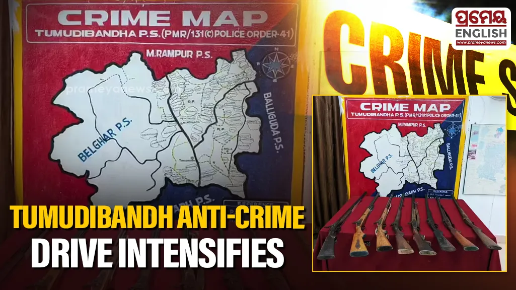 Kandhamal police seize 8 Illegal guns in Tumudibandh, intensify anti-crime drive

