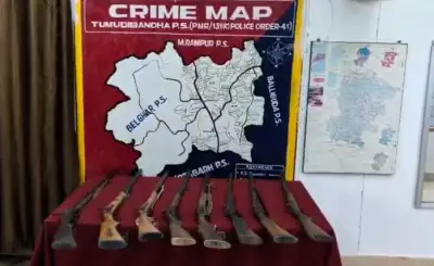Kandhamal police seize 8 Illegal guns in Tumudibandh, intensify anti-crime drive