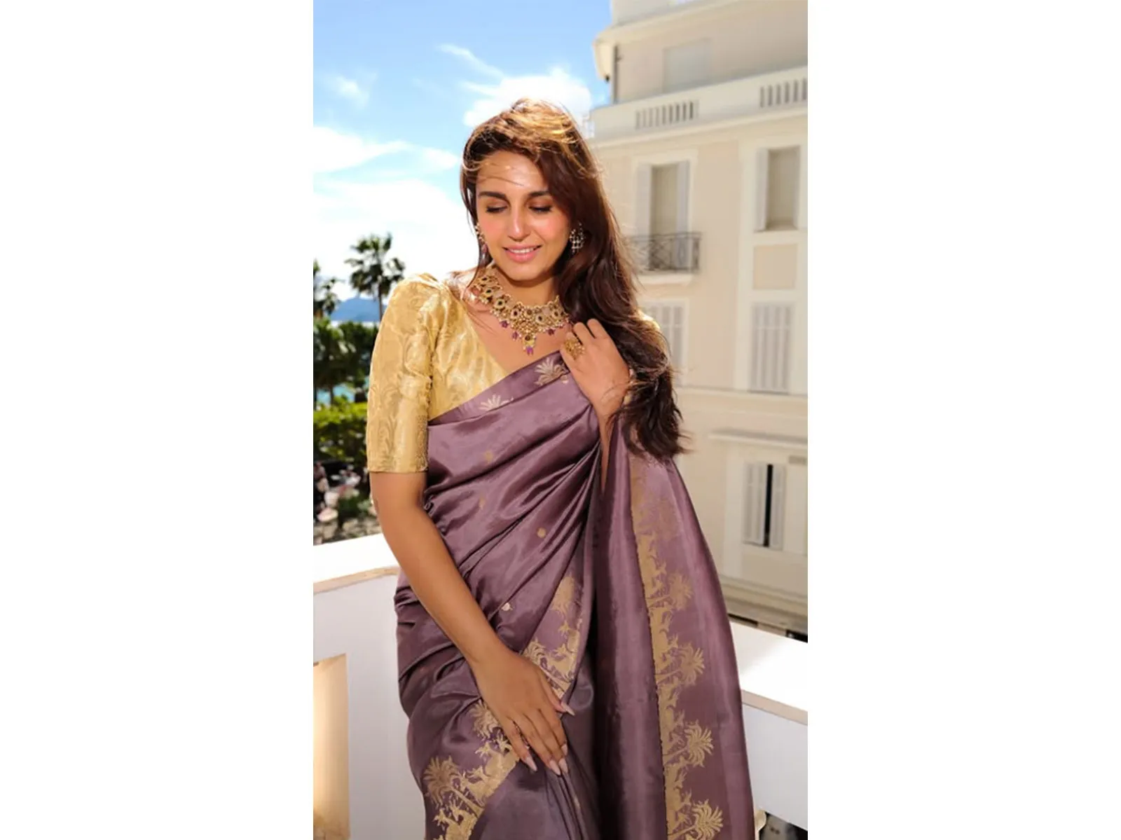 Huma Qureshi brings Banaras weave to the French Riviera at Cannes
