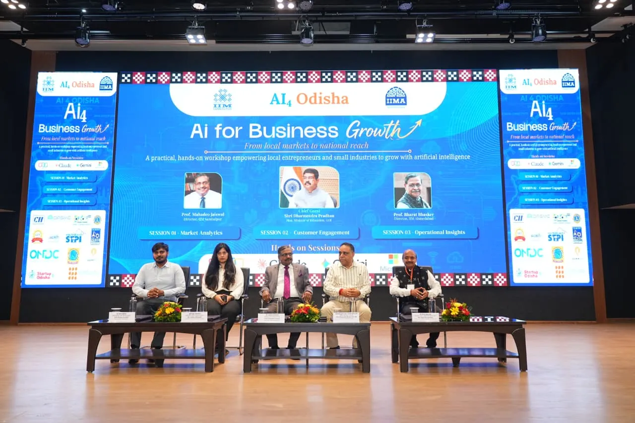 IIM Sambalpur & IIM Ahmedabad launch AI4Odisha Initiative for MSME