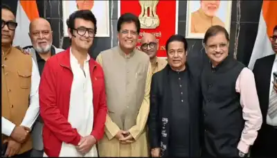Sonu Nigam, Anup Jalota meet Union Minister Piyush Goyal to discuss 'Sangeet Dwar' establishment