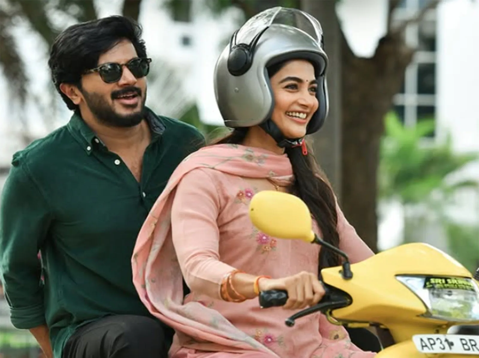 Dulquer Salmaan treats Pooja Hegde to morning coffee during '#DQ41' shoot