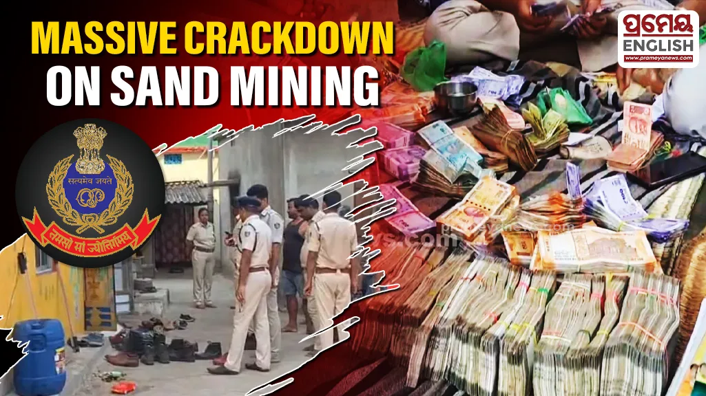 Massive raid against illegal sand mining in Keonjhar, over 30 vehicles seized