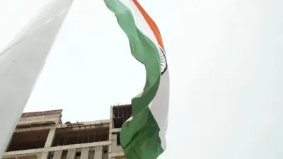 Odisha: BJP chief Nitin Nabin hoists 100-ft-high National Flag in Bhubaneswar