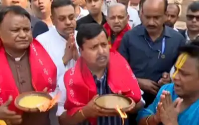 BJP President Nitin Nabin Offers Prayers at Puri Shree Jagannath Temple