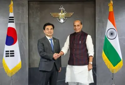 Rajnath Singh holds bilateral talks with Minister of National Defence, Republic of Korea 