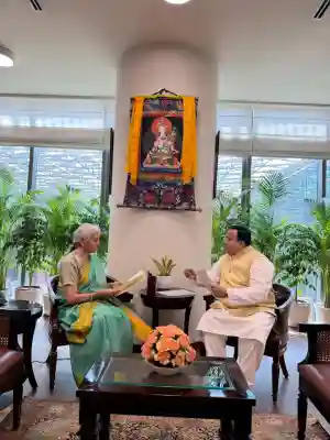 Dr. Sasmit Patra meets FM Nirmala Sitharaman; Urges Structured GST Council Deliberations on Inclusion of Petrol and Diesel