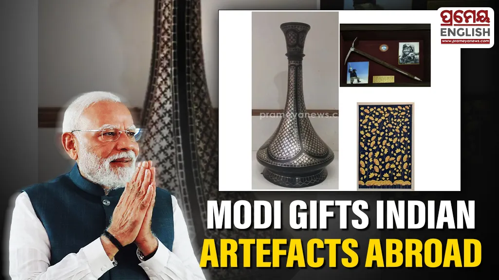 PM Modi gifts traditional Indian artefacts to Finland, Iceland and Denmark PMs