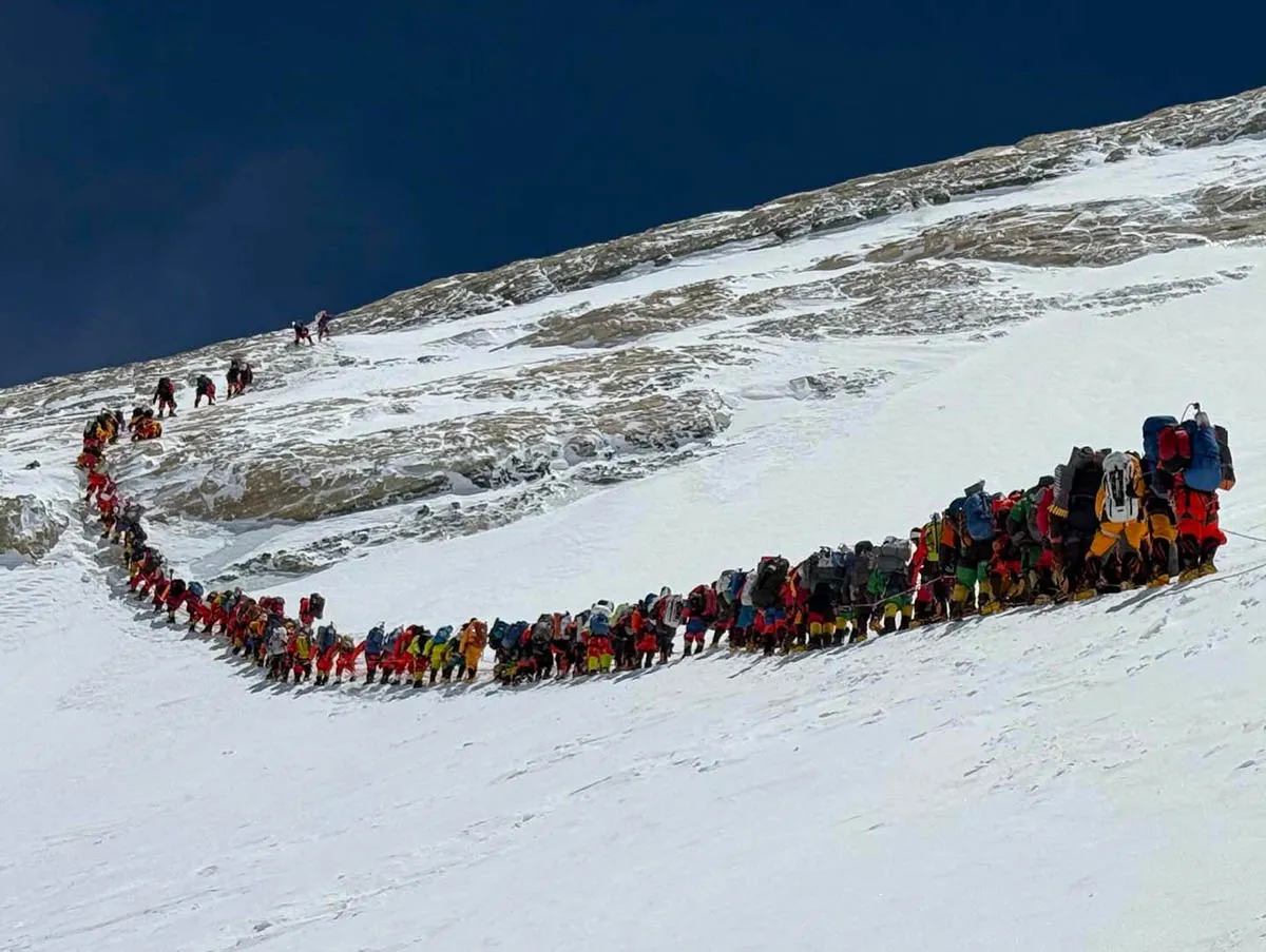Clear Skies Spark Historic Traffic Jam as 274 Mountaineers Top Everest in One Day