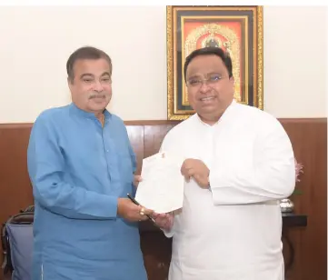 BJD MP Sasmit Patra Appeals to Union Minister Nitin Gadkari for Urgent Road Safety Measures on Khandagiri–Palasuni Stretch