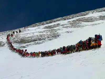 Clear Skies Spark Historic Traffic Jam as 274 Mountaineers Top Everest in One Day