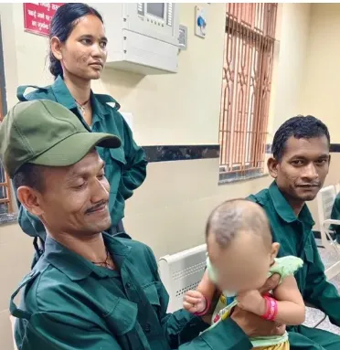 A Maoist couple in Jharkhand, who were once active in armed insurgency, have surrendered to the police and decided to lead a peaceful life following the birth of their child.