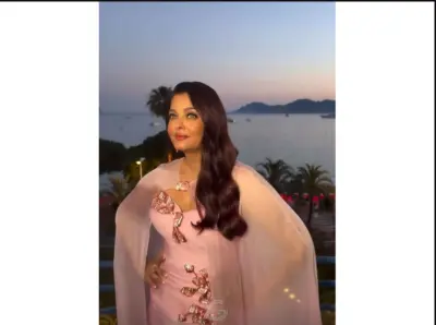 Aishwarya Rai Bachchan brings romantic elegance to Cannes 2026 in baby pink cape gown