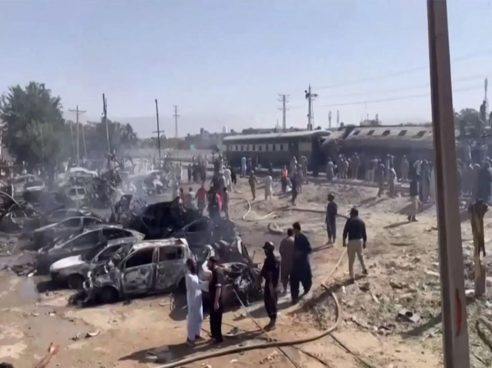 Pakistan: At least 24 killed, over 50 injured in targeted blast near Quetta Railway track
