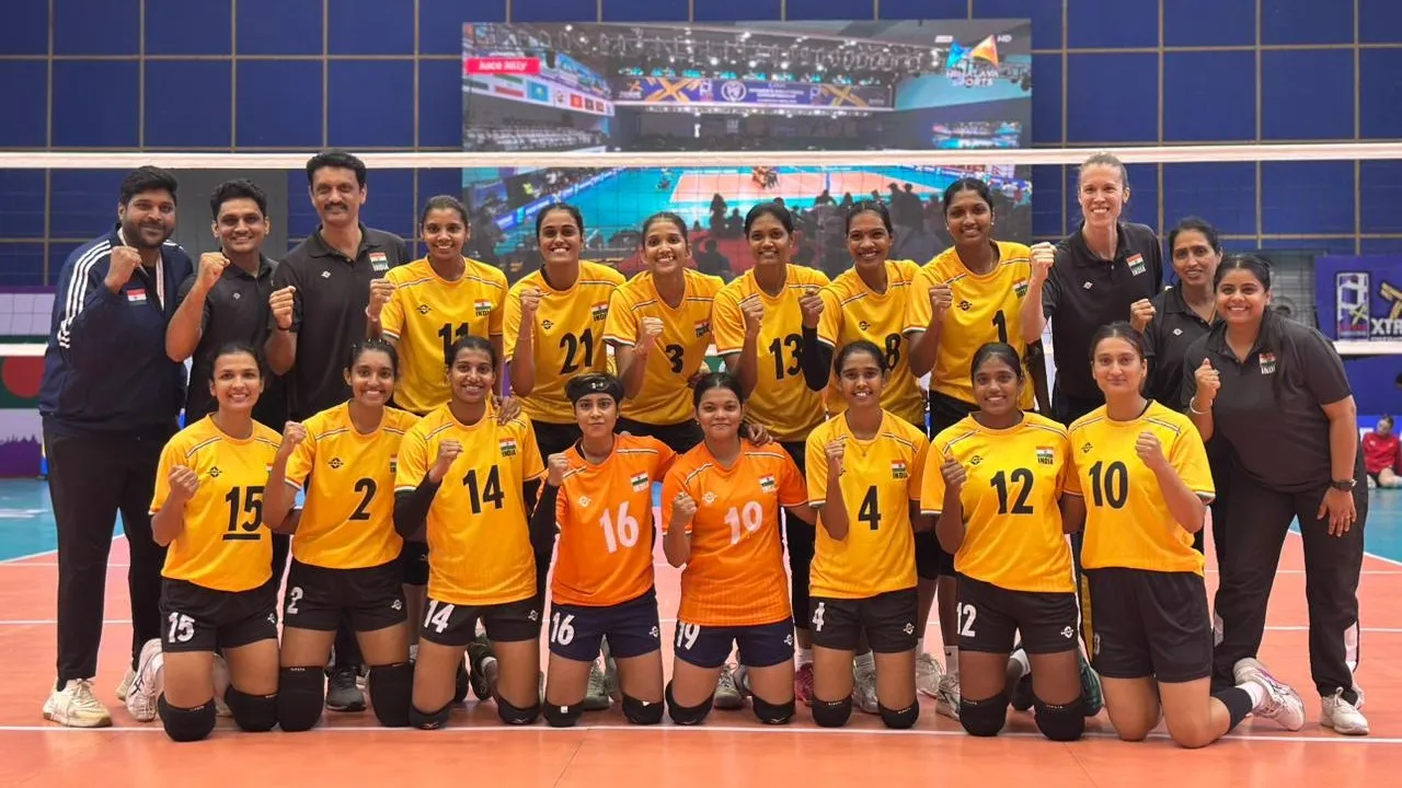 Unstoppable India Blasts into CAVA Volleyball Semifinals After Demolishing Kyrgyzstan