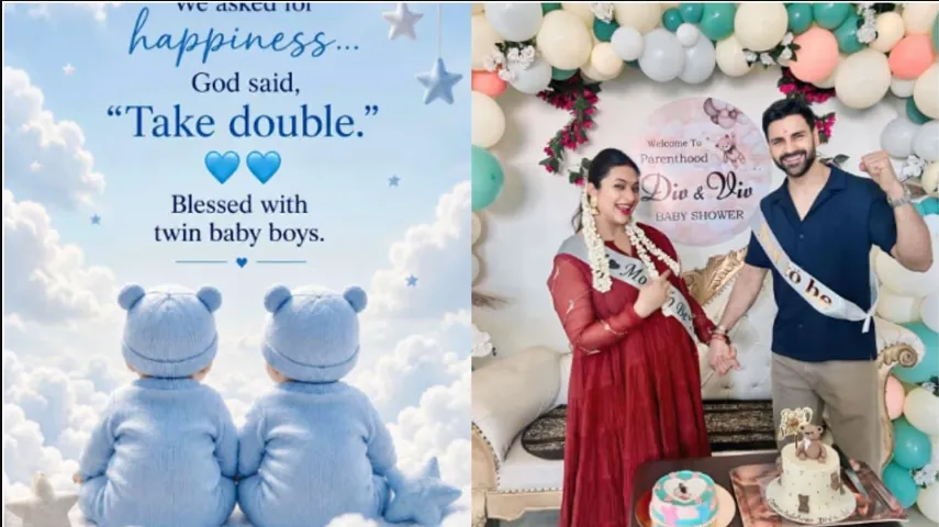 "God said take double...": Divyanka Tripathi, Vivek Dahiya blessed with twin baby boys