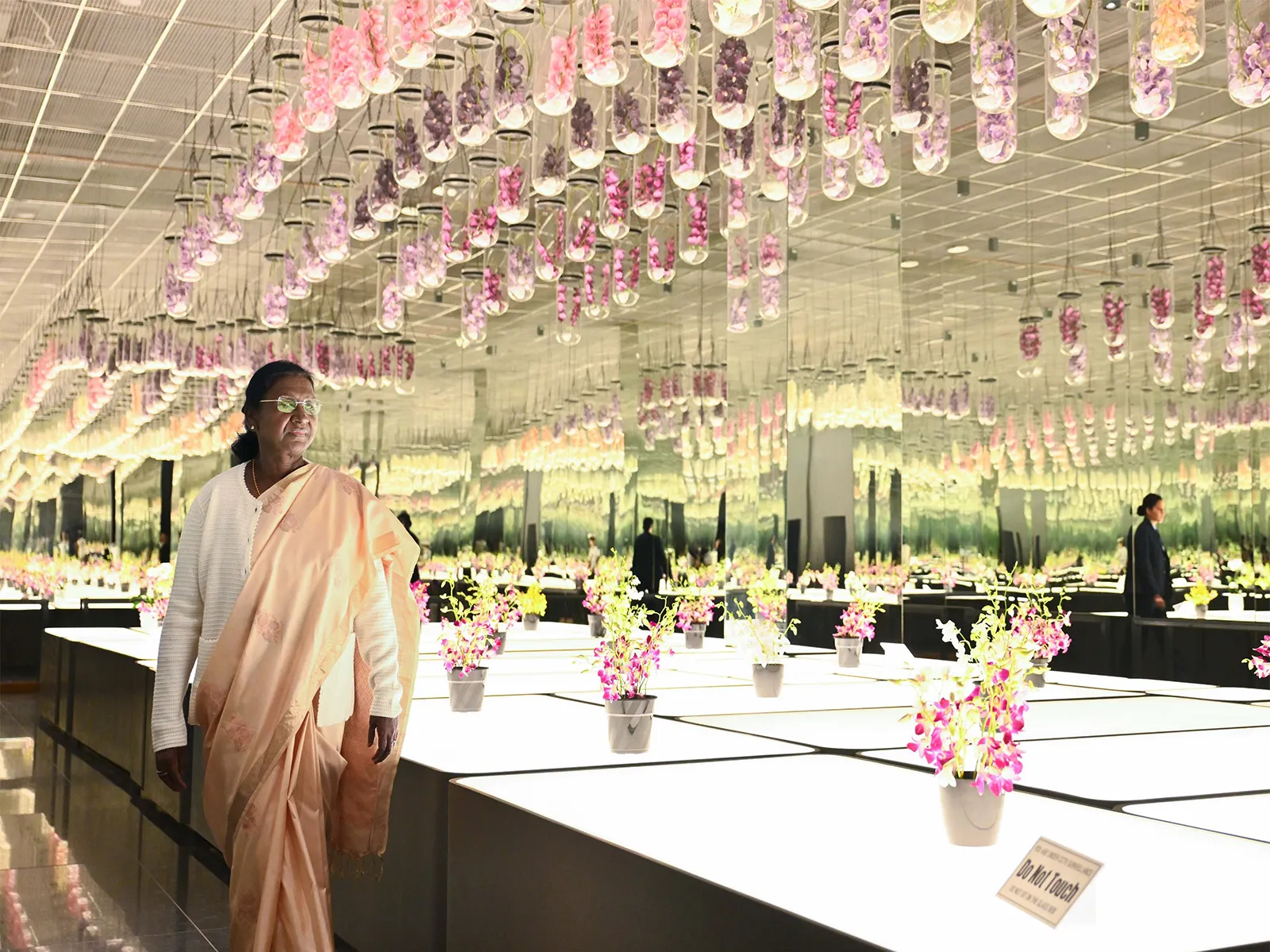 President Droupadi Murmu visits Orchidarium, Namgyal Institute of Tibetology in Gangtok