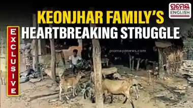 Fire-razed family of eight forced to live in goat shed amid neglect in Odisha’s Keonjhar