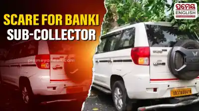 Banki Sub-Collector’s Bolero crashes into tree near Bhagipur; no injuries reported