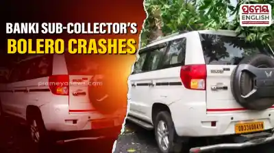 Banki Sub-Collector’s Bolero crashes into tree near Bhagipur; no injuries reported