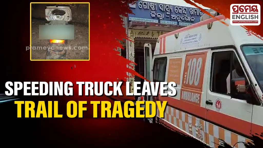 Speeding truck runs over bike in Angul, rider burnt alive