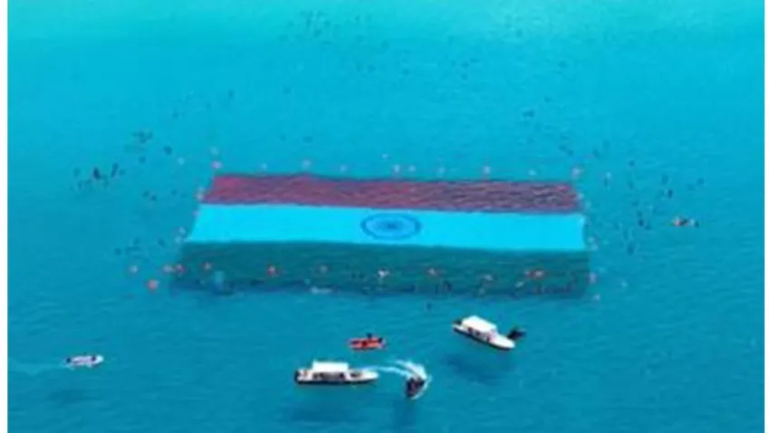 India sets Guinness record with largest national flag unfurled underwater in Andaman and Nicobar Islands
