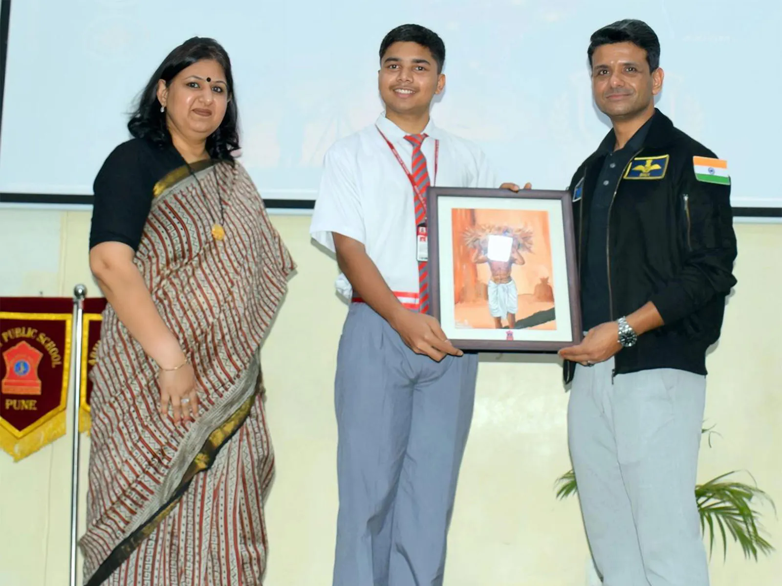 Gaganyaan astronaut Subhanshu Shukla interacts with students and faculty of Army Public School