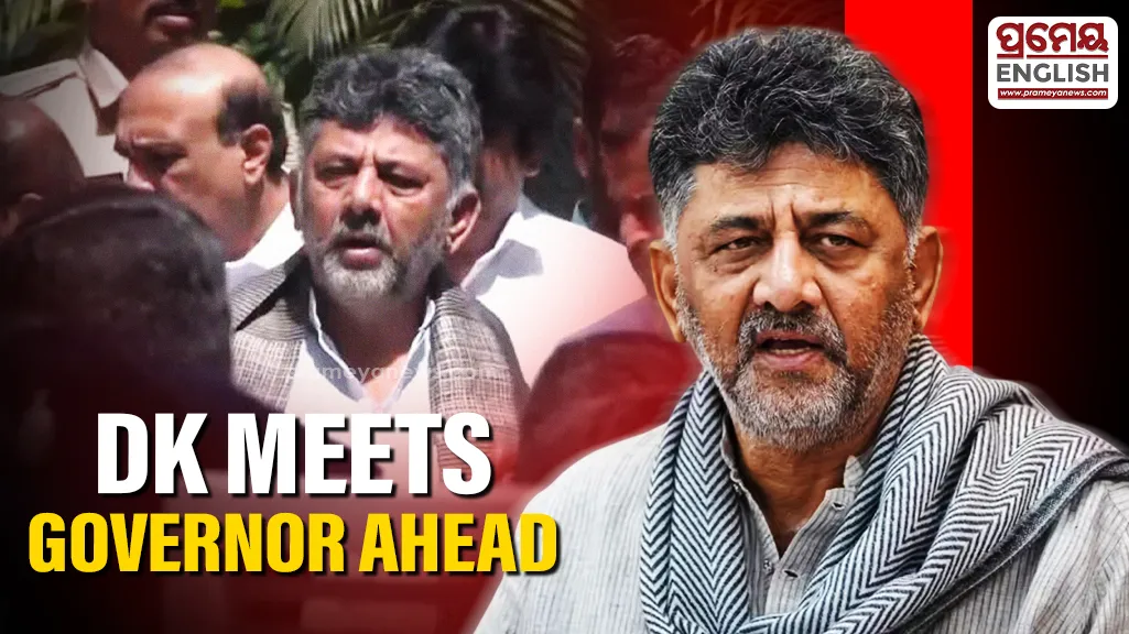 DK Shivakumar calls on Karnataka Governor ahead of crucial CLP meeting at 4 pm today
