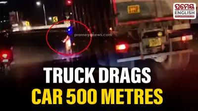Truck drags car for 500 metres in Bhubaneswar; two escape unhurt