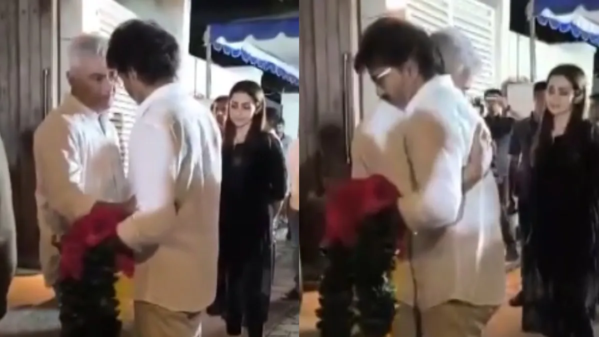Tamil Nadu CM Vijay, Trisha Krishnan visit Ajith Kumar's residence after actor's mother passes away
