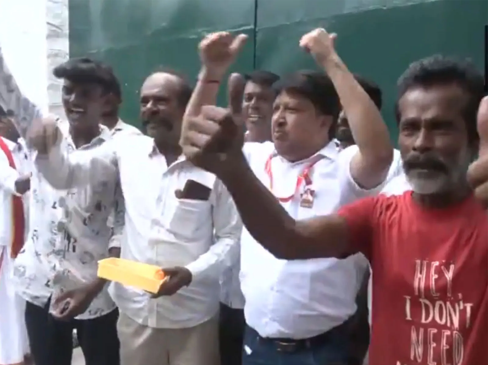 TVK workers celebrate in Chennai HQ as party leads on 105 seats, poised to emerge as single-largest party
